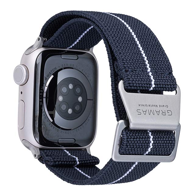 【Apple Watch バンド 41/40/38mm】”MARINE NATIONALE” STRAP (Navy/White) for Apple Watch SE(第2/1世代)/Series9/8/7/6/5/4/3/2/1サブ画像