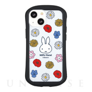 【iPhone13 mini/12 mini ケース】ミッフィー Miffy Floral ハイブリッドクリアケース (Miffy Floral)
