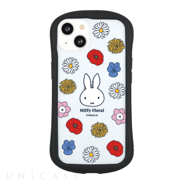 【iPhone13 ケース】ミッフィー Miffy Floral ハイブリッドクリアケース (Miffy Floral)