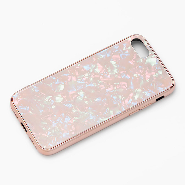 【iPhoneSE(第3/2世代)/8/7 ケース】Glass Shell Case for iPhoneSE(第3世代)(coral pink)