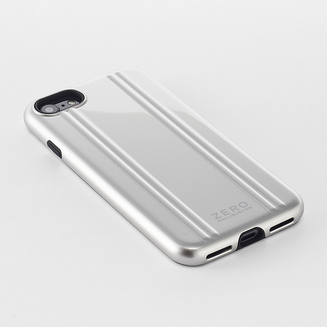 【iPhoneSE(第3/2世代)/8/7 ケース】ZERO HALLIBURTON Hybrid Shockproof case for iPhoneSE(第3世代)(Silver)