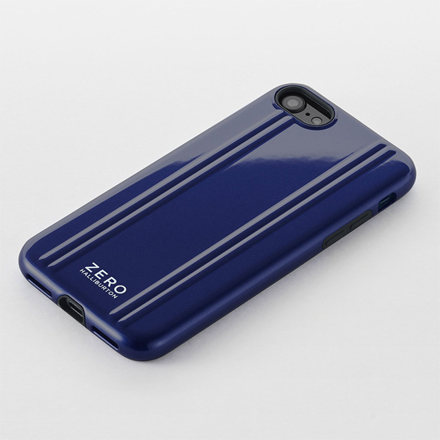 【iPhoneSE(第3/2世代)/8/7 ケース】ZERO HALLIBURTON Hybrid Shockproof case for iPhoneSE(第3世代)(Blue)