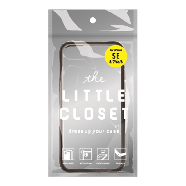 【iPhoneSE(第3/2世代)/8/7/6s/6 ケース】LITTLE CLOSET iPhone case (MATTE BLACK)