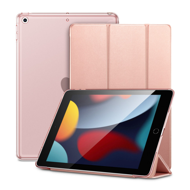 【iPad(10.2inch)(第9/8/7世代) ケース】ESR Ascend Trifold with Clasp (Rose Gold)