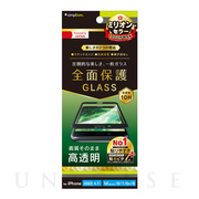 【iPhoneSE(第3/2世代)/8/7/6s/6 フィルム】高透明 立体成型シームレスガラス (ブラック)