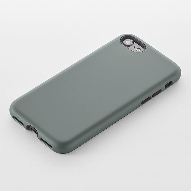 【iPhoneSE(第3/2世代)/8/7 ケース】Smooth Touch Hybrid Case for iPhoneSE(第3世代) (moss gray)サブ画像