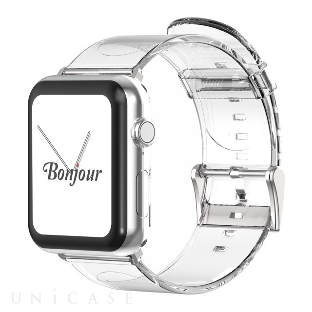 【Apple Watch バンド 45/44/42mm】CLEAR BAND (クリア) for Apple Watch SE(第2/1世代)/Series8/7/6/5/4/3/2/1