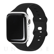 【Apple Watch バンド 41/40/38mm】SILICONE BAND (ブラック) for Apple Watch SE/Series7/6/5/4/3/2/1
