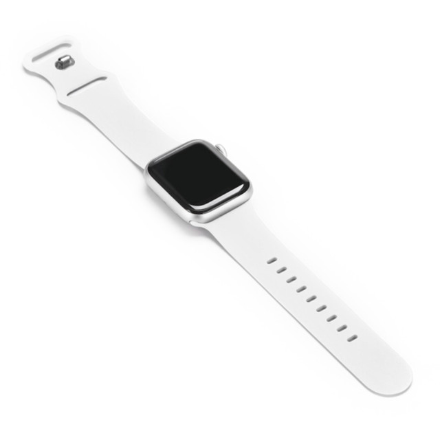 【Apple Watch バンド 49/45/44/42mm】SILICONE BAND (ホワイト) for Apple Watch Ultra2/SE(第2/1世代)/Series9/8/7/6/5/4/3/2/1サブ画像
