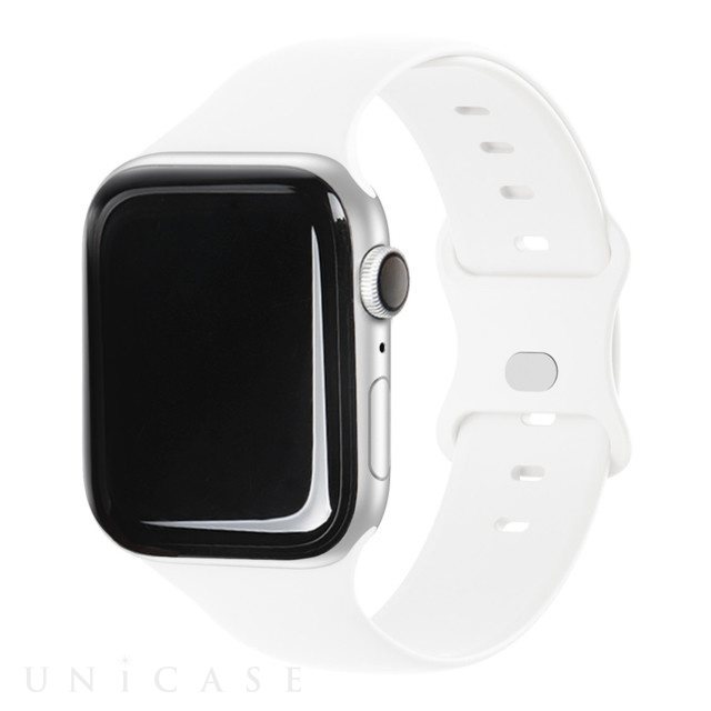 【Apple Watch バンド 49/45/44/42mm】SILICONE BAND (ホワイト) for Apple Watch Ultra2/SE(第2/1世代)/Series9/8/7/6/5/4/3/2/1