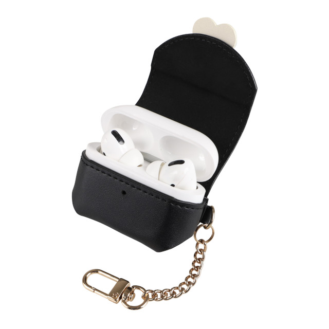 【AirPods Pro(第1世代) ケース】PU Leather Case (BLACK)goods_nameサブ画像