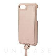 【iPhoneSE(第3/2世代)/8/7/6s/6 ケース】“Shrink” PU Leather Strap type Shell Case (Greige)