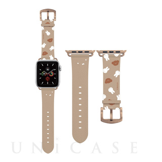 【Apple Watch バンド 41/40/38mm】ミッフィー レザーバンド (ミッフィー＆ボリス) for Apple Watch SE/Series7/6/5/4/3/2/1