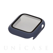 【Apple Watch ケース 40mm】ガラスフィルム一体型 保護ケース ALL IN ONE GLASS CASE OWL-AWBCV04シリーズ (ネイビー) forApple Watch SE(第1世代)/Series6/5/4