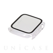 【Apple Watch ケース 44mm】ガラスフィルム一体型 保護ケース ALL IN ONE GLASS CASE OWL-AWBCV04シリーズ (クリア) for Apple Watch SE(第2/1世代)/Series6/5/4