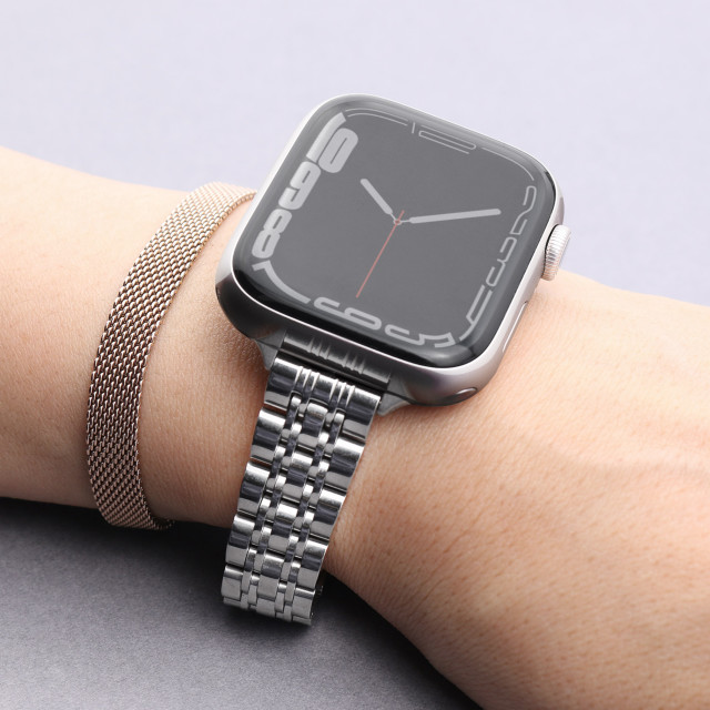 【Apple Watch バンド 45/44/42mm】JUBILEE METAL BAND (シルバー) for Apple Watch SE(第2/1世代)/Series9/8/7/6/5/4/3/2/1goods_nameサブ画像