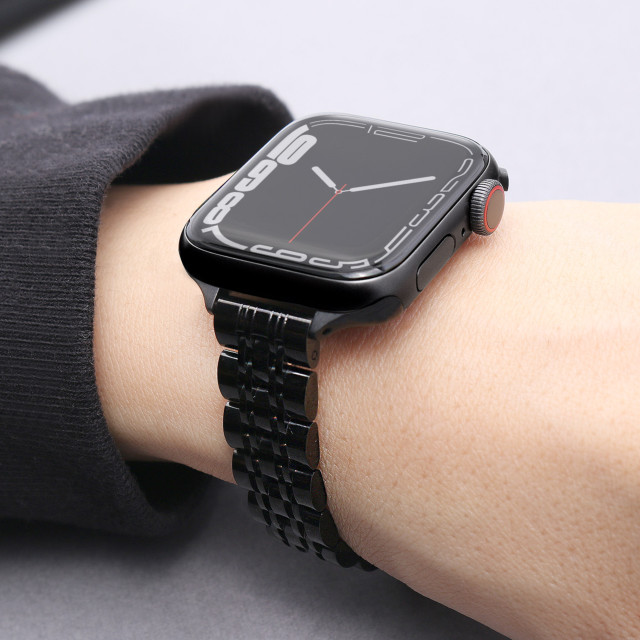 【Apple Watch バンド 45/44/42mm】JUBILEE METAL BAND (ブラック) for Apple Watch SE(第2/1世代)/Series9/8/7/6/5/4/3/2/1サブ画像