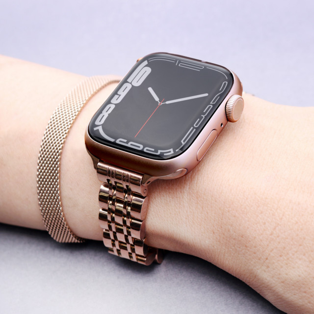 【Apple Watch バンド 45/44/42mm】JUBILEE METAL BAND (ローズゴールド) for Apple Watch SE(第2/1世代)/Series9/8/7/6/5/4/3/2/1サブ画像
