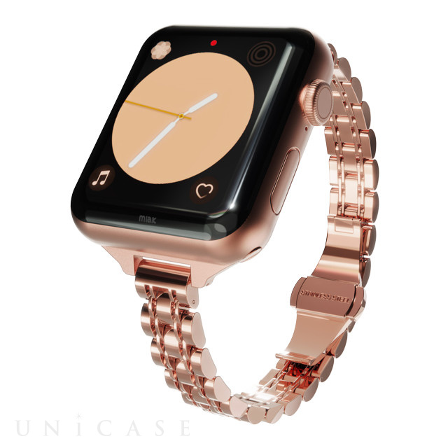 【Apple Watch バンド 41/40/38mm】JUBILEE METAL BAND (ローズゴールド) for Apple Watch SE(第2/1世代)/Series9/8/7/6/5/4/3/2/1