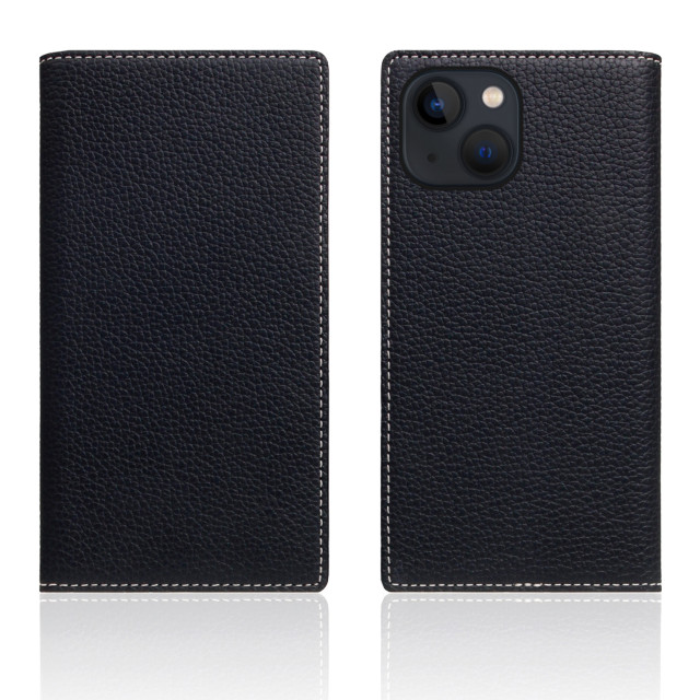 【iPhone13 mini ケース】Full Grain Leather Case (ブラックブルー)goods_nameサブ画像