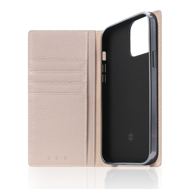 【iPhone13 ケース】Full Grain Leather Case (ライトクリーム)