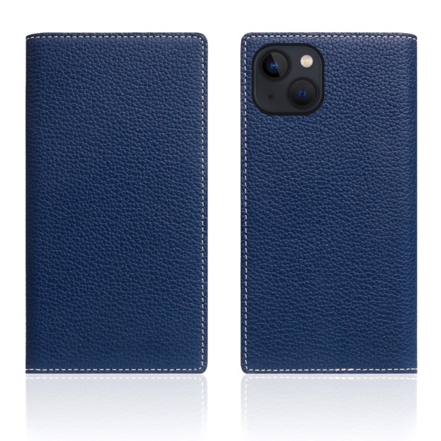 【iPhone13 ケース】Full Grain Leather Case (ネイビーブルー)サブ画像