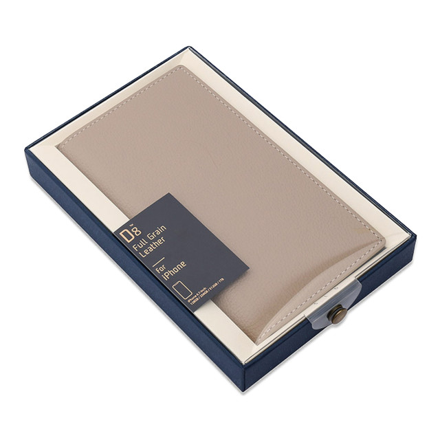【iPhone13 Pro ケース】Full Grain Leather Case (ブラウンクリーム)サブ画像