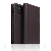 【iPhone13 ケース】Full Grain Leather Case (ブラウンクリーム)