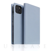 【iPhone13 ケース】Full Grain Leather Case (パウダーブルー)