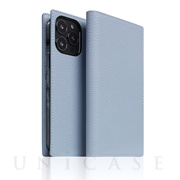 【iPhone13 Pro ケース】Full Grain Leather Case (パウダーブルー)