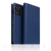 【iPhone13 Pro ケース】Full Grain Leather Case (ネイビーブルー)