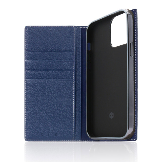 【iPhone13 Pro ケース】Full Grain Leather Case (ネイビーブルー)サブ画像