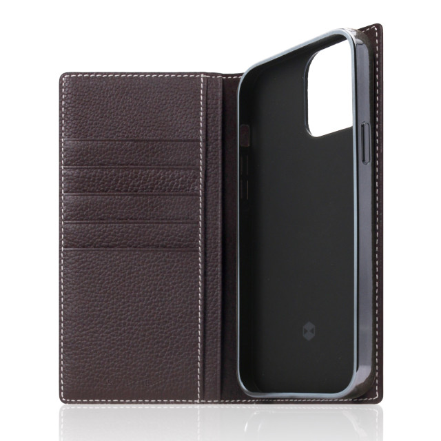 【iPhone13 Pro Max ケース】Full Grain Leather Case (ブラウンクリーム)サブ画像
