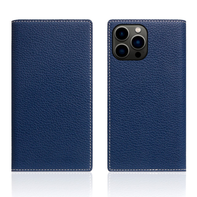 【iPhone13 Pro Max ケース】Full Grain Leather Case (ネイビーブルー)サブ画像