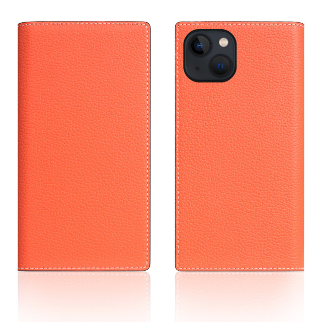 【iPhone13 ケース】Neon Full Grain Leather Case (コーラル)サブ画像