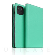 【iPhone13 ケース】Neon Full Grain Leather Case (ティール)