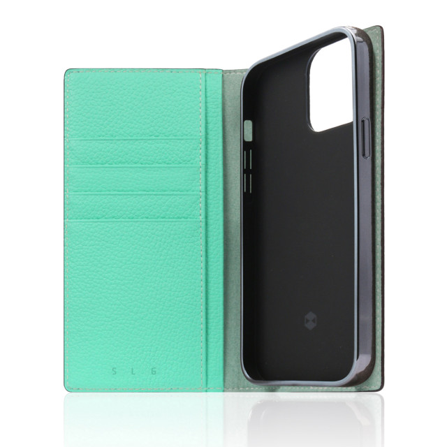 【iPhone13 Pro ケース】Neon Full Grain Leather Case (ティール)サブ画像