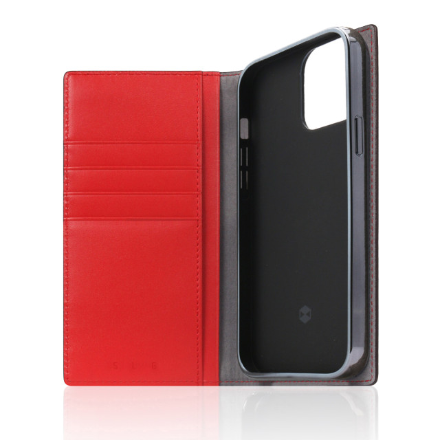 【iPhone13 Pro ケース】Edition Calf Skin Leather Diary (レッド)サブ画像