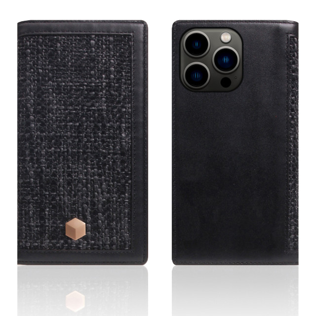 【iPhone13 Pro ケース】Edition Calf Skin Leather Diary (ブラック)サブ画像