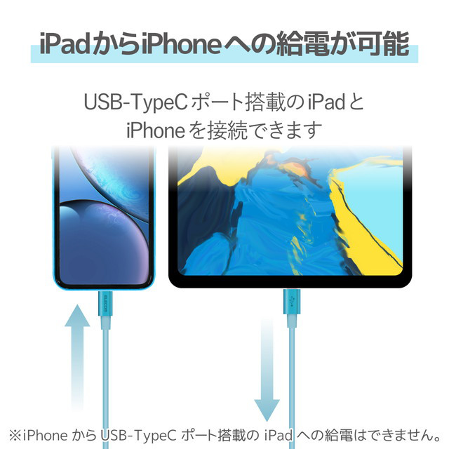 USB-C to Lightningケーブル (耐久仕様) (1.0m ブルー)goods_nameサブ画像