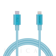 USB-C to Lightningケーブル (耐久仕様) (1.0m ブルー)