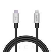 USB-C to Lightningケーブル (耐久仕様) (1.0m グレー)