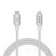 USB-C to Lightningケーブル (耐久仕様) (1.0m シルバー)