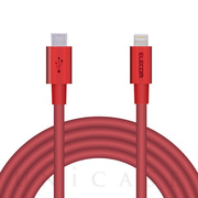 USB-C to Lightningケーブル (耐久仕様) (2.0m レッド)
