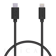 USB-C to Lightningケーブル (やわらか) (0.3m ブラック)