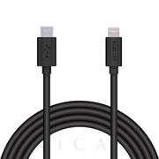 USB-C to Lightningケーブル (やわらか) (2.0m ブラック)