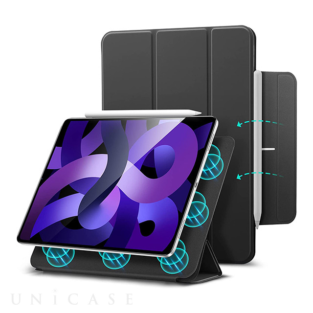 【iPad Air(10.9inch)(第5/4世代) ケース】ESR Rebound Magnetic with Clasp (Black)