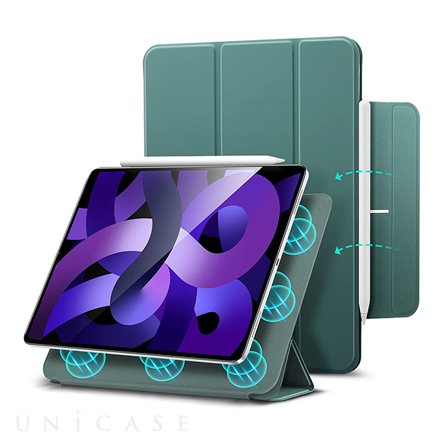 【iPad Air(10.9inch)(第5/4世代) ケース】ESR Rebound Magnetic with Clasp (Green)