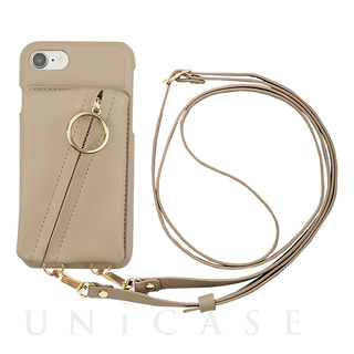 【アウトレット】【iPhoneSE(第3/2世代)/8/7 ケース】Clutch Ring Case for iPhoneSE(第3世代)(beige)