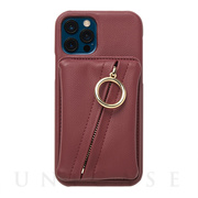 【アウトレット】【iPhone12/12 Pro ケース】Clutch Ring Case for iPhone12/12 Pro (maroon)